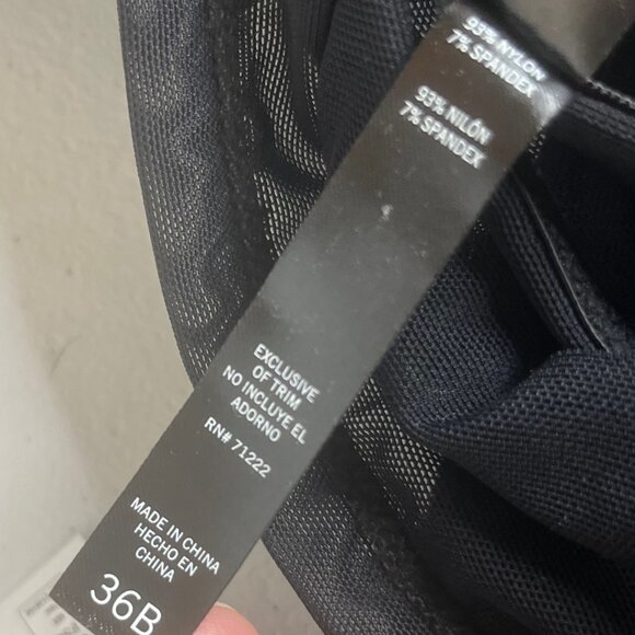 Steve Madden Corset Bra Womens Black Size 36B New - Picture 6 of 9